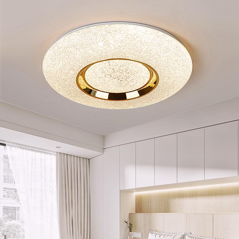 现代简约轻奢卧室灯水晶石主卧吸顶灯2024新款玄关过道走廊客厅灯 - 图1