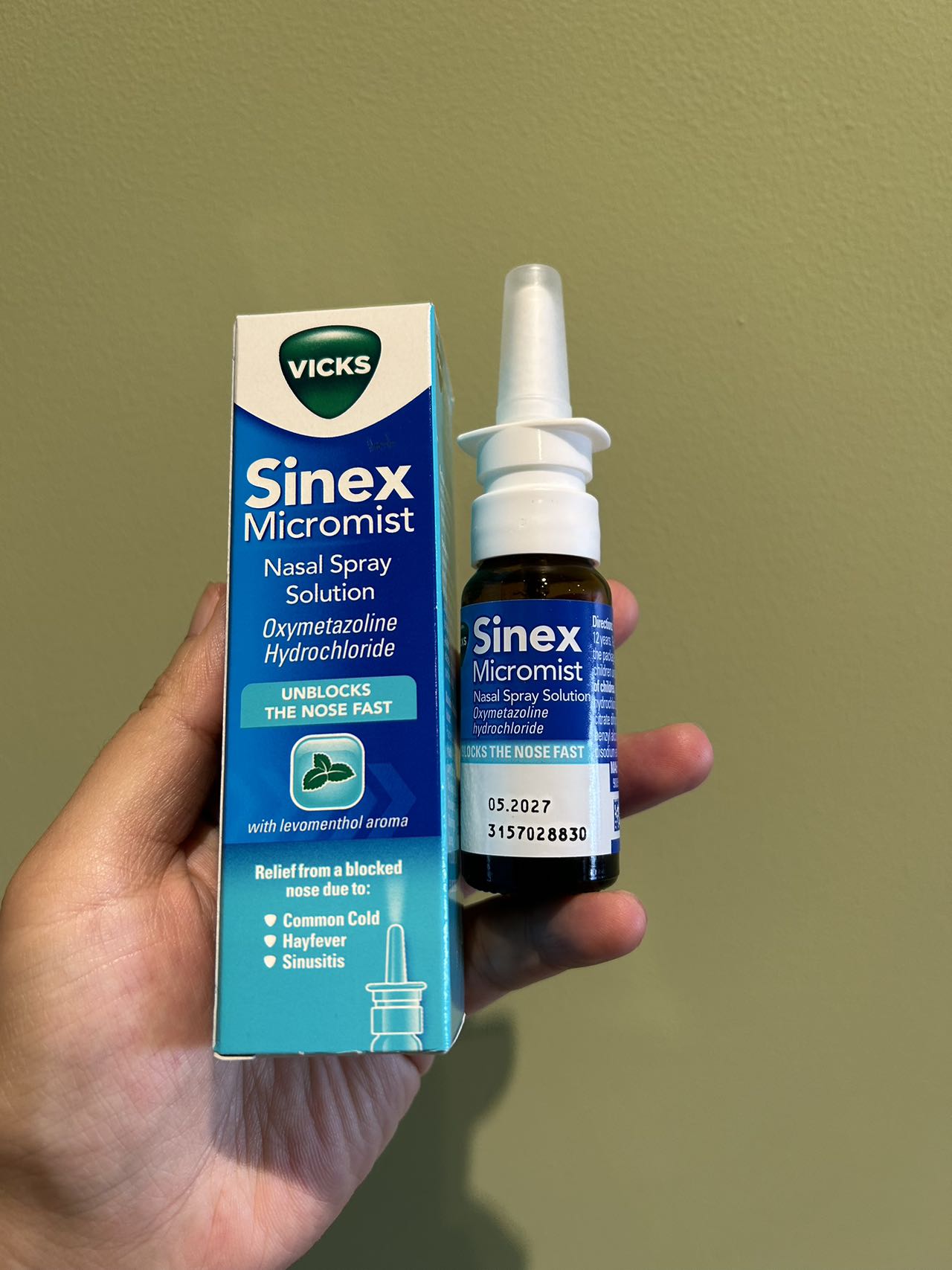 英国Vicks Sinex Soother劲爽通鼻喷雾通气鼻喷12岁+ 15ml-图0