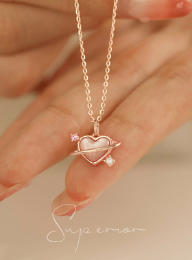 925纯银镀金项链女个性百搭