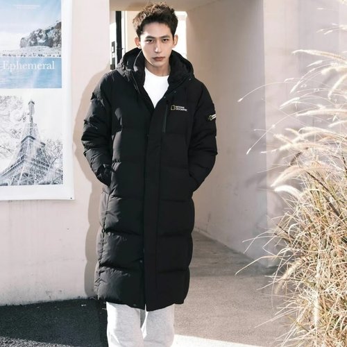 亏本处理  清仓特价长款连帽过膝羽绒服男女同款学生加厚冬装外套 - 图2