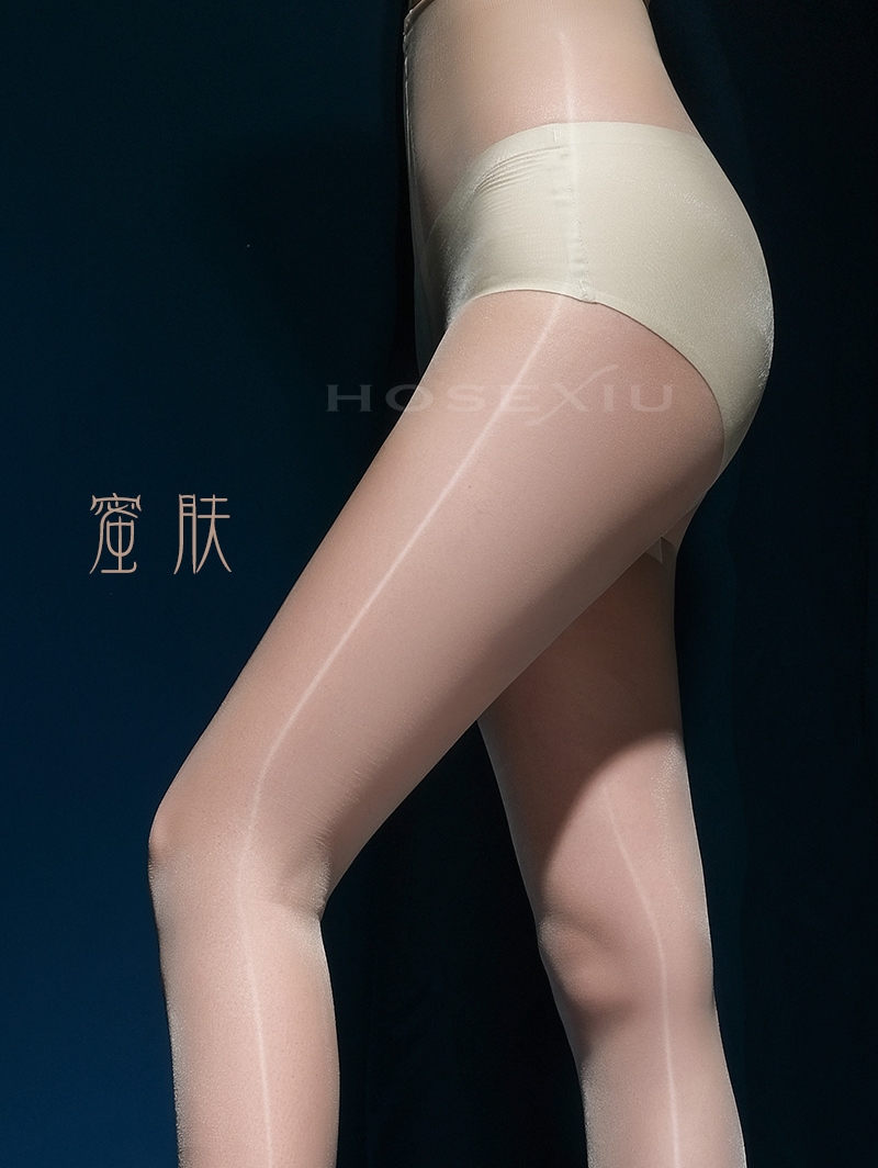 【玉】HOSEXIU 2.0【极光无腰】加长丝光T裆高腰带脚型油亮薄丝袜 - 图0