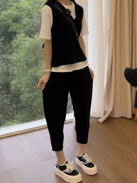 ຊຸດແມ່ຍິງ harem pants ສາມແປດກາງເກງບາດເຈັບ