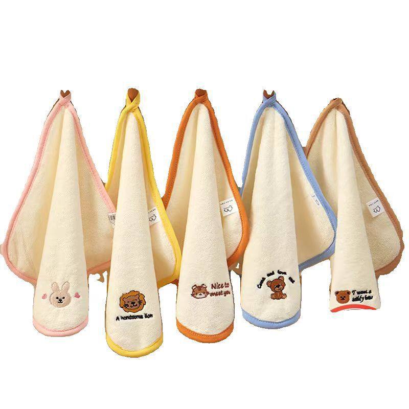 婴儿毛巾 柔软亲肤口水巾儿童毛巾珊瑚绒吸水婴儿小方巾宝宝毛巾,淘宝优惠券,粉丝福利购,淘宝优惠卷