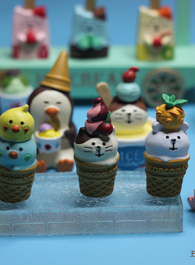 日式风雪猫冷饮店ins树脂工艺品