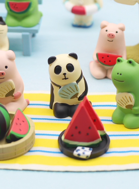 zakka日式杂货和风夏日熊猫扇子