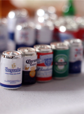 汽水啤酒罐微缩食玩场景diy手工