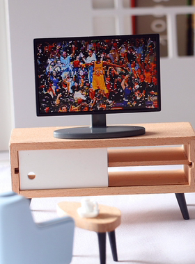 液晶ins风电视柜ob11微缩模型