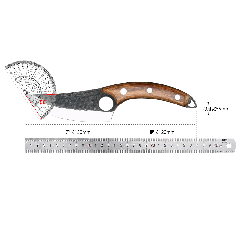 德国钢材剔肉刀剃骨刀分割刀杀猪刀屠夫专用卖肉刀锋利宰羊刀小刀 - 图1