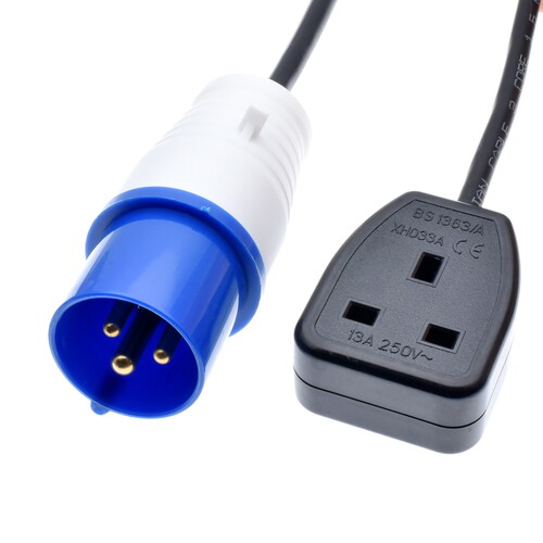 IEC309 316P6转13A英规母座16A/32A工业插头舞台灯光设备房车电源 - 图1