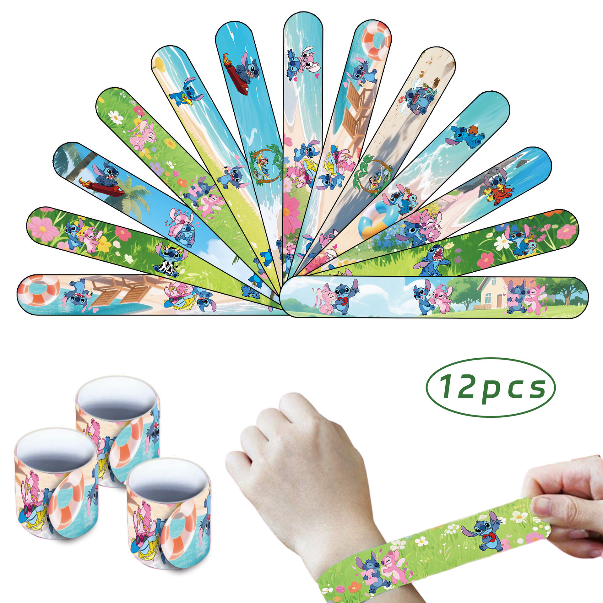 新卡通动漫史迪奇儿童手环可爱啪啪圈手表式手腕戴玩具生日伴手礼,淘宝优惠券,粉丝福利购,淘宝优惠卷