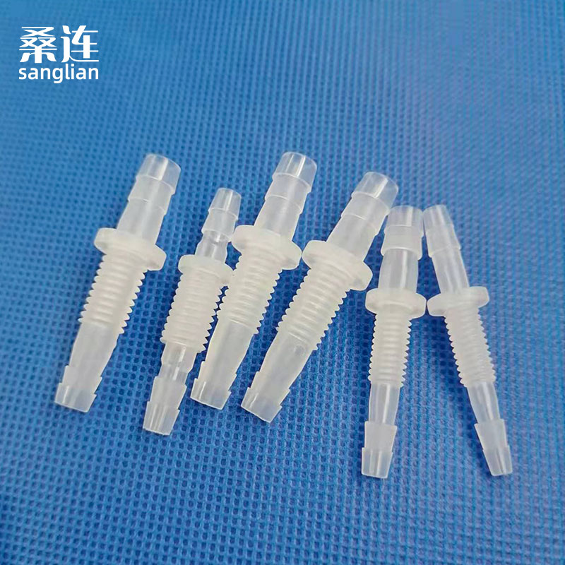 穿板直通 塑料穿墙接头二通 宝塔插件 胶管用过板连接件1.6-6mm