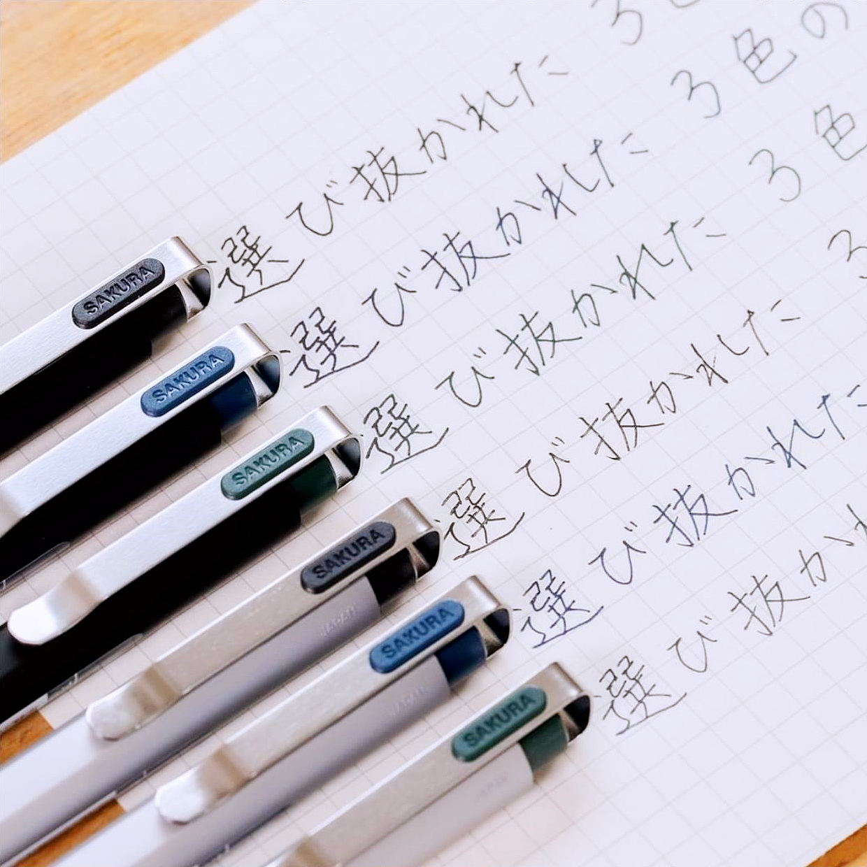 日本SAKURA樱花Ballsign iD中性笔按动商务签字复古手账0.5/0.4-图2