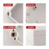 Earless plastic security monitoring waterproof box opening customization
