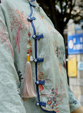 旗袍胸前挂饰品汉服压襟儿童玉佩
