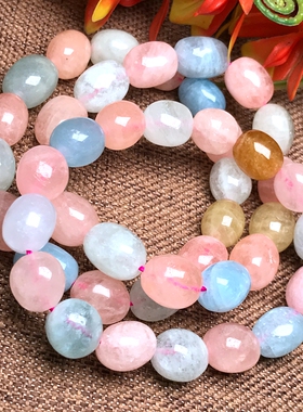 天然摩根石手链蛋形女款单圈礼物