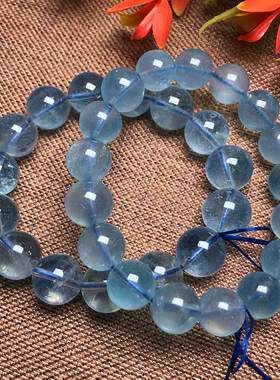 特价天然海蓝宝单圈手链冰种女款