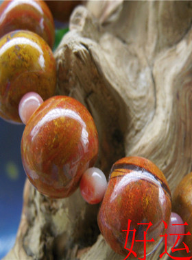 宣化战国红玛瑙玉石珠宝首饰手串