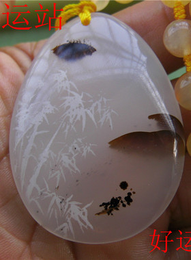 马达加斯加黄龙玉项链手工吊坠