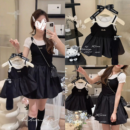 High-end street-style parent-child dress, mother-daughter dress, fashionable style