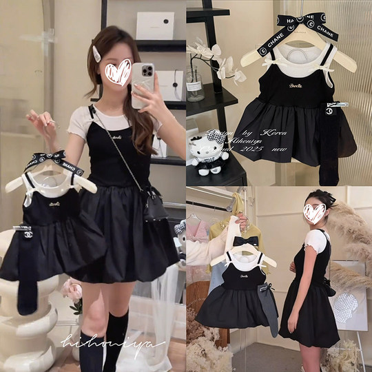 High-end street-style parent-child dress, mother-daughter dress, fashionable style