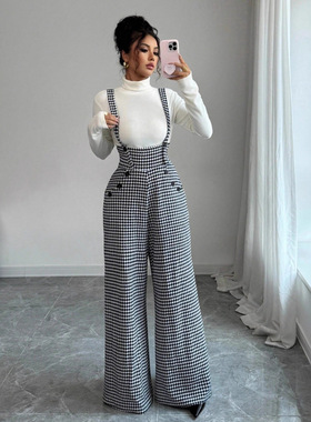 Women'sKnittedPlaidPrintHound