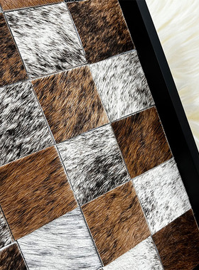 棕色虎纹棋盘格托盘原创设计木质轻奢新款香薰托盘ins收纳盘摆件