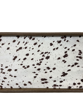 天然胡桃木茶盘镶铜角家用实木质托盘轻奢新款香薰托盘ins收纳盘