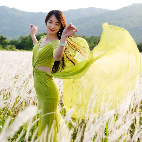 舞娘 肚皮舞2025新款服装练功服套装 连衣裙性感春季女演出服显瘦 - 图3