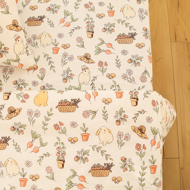 松果和小兔100纯棉被套单件150x200学生宿舍单人200x230双人被罩 - 图2