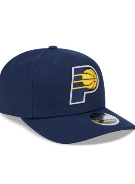 美国代购New Era印第安纳步行者棒球帽微弯帽子藏蓝色Pacers