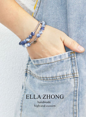 蓝天白云~手链手串女天然石原创