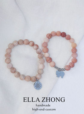 热带雨林大笨象手链女天然石度假