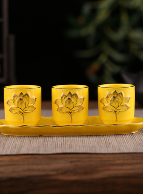 净水杯佛前陶瓷供水杯