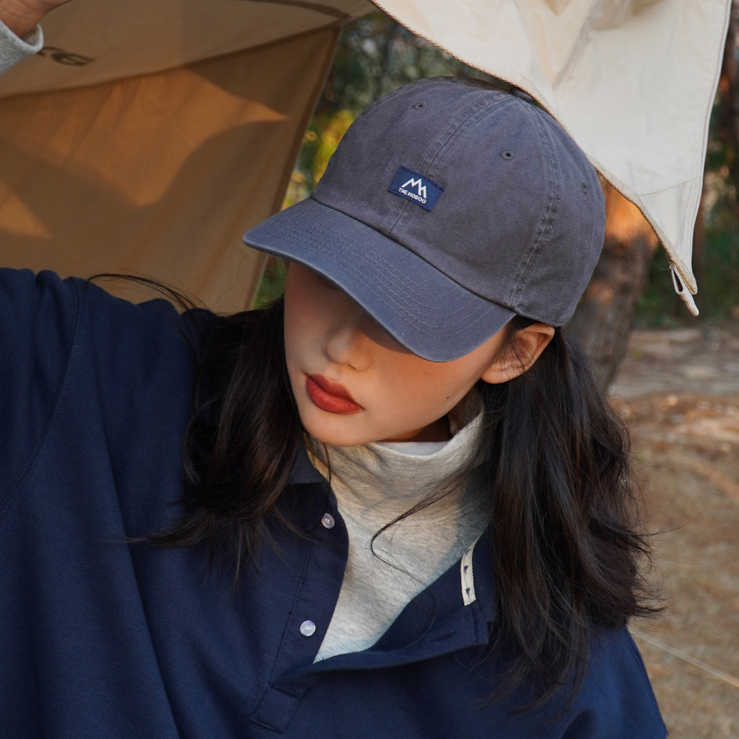 韩版夏款情侣帽大头围鸭舌帽女软顶潮牌防晒棒球帽男日系遮阳帽子广州the Hoboo围巾帽子皮带服饰配件帽子