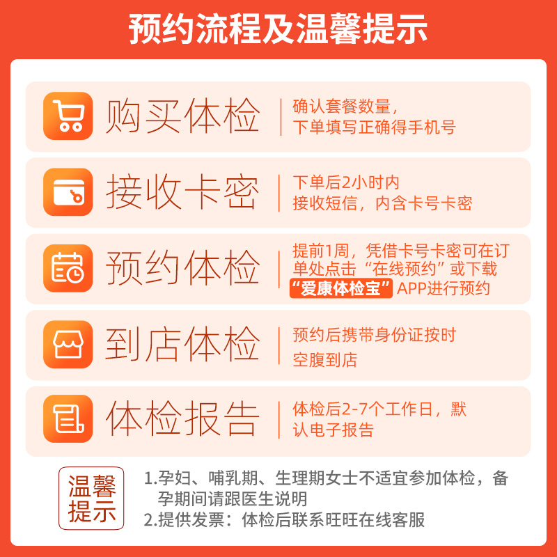 爱康国宾感恩高端升级版父母体检卡套餐中老年人CT检测心脏彩超-图0