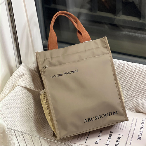 加厚手提袋中小学生防水补习袋补课包手拎袋美术袋子装书袋饭盒袋 - 图2