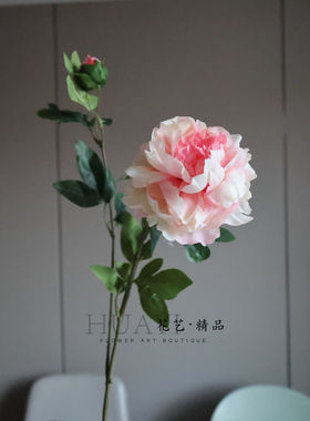 花开富贵天香牡丹花仿真洛阳大牡丹国花家居摆放玄关餐厅装饰插花