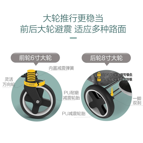 Дышащая детская прогулочная коляска с сидением, можно сидеть и лежать