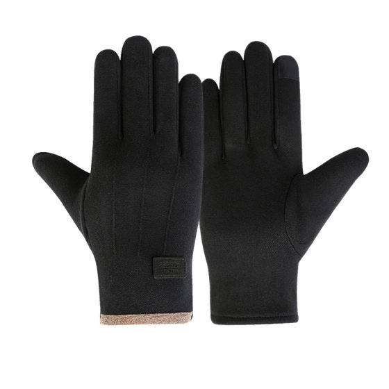 Gloves men's winter German velvet warm plus velvet gloves
