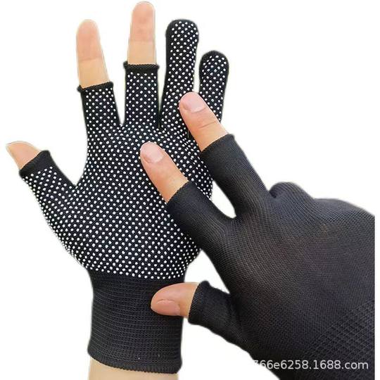 夏季钓鱼手套防刺防割防水路亚男士防晒拉饵专用不沾饵料干活专用