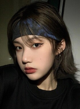 弹力发带跑步止汗头带运动