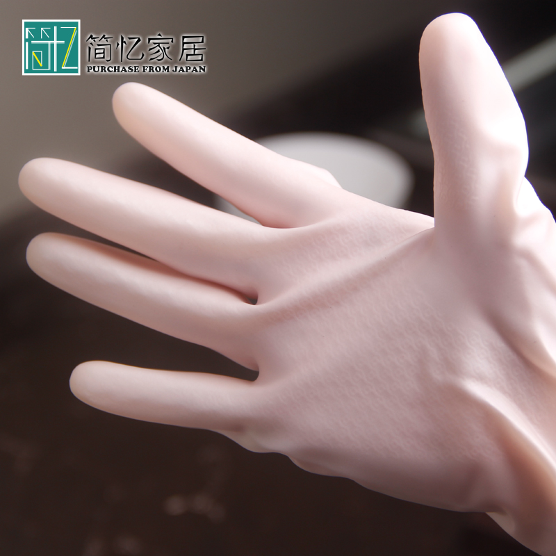 日本进口SHOWA洗碗橡胶手套加厚植绒家务保暖手套防水乳胶鲨鱼油-图2