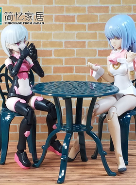欧式花园下午茶桌子椅子微缩摆件