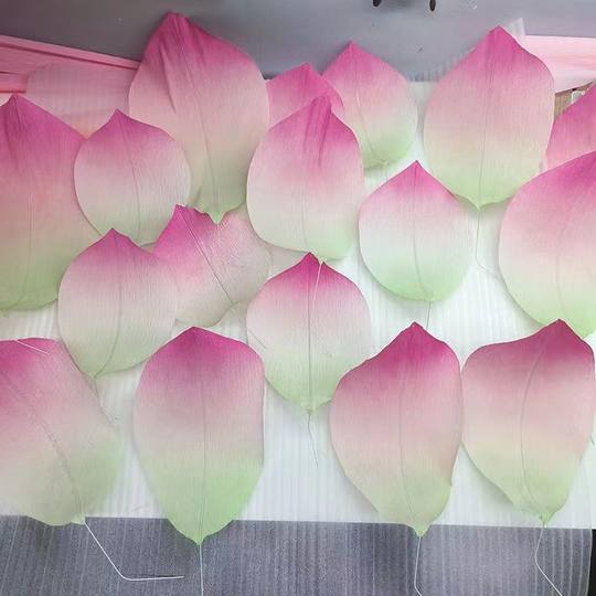 Новый лотос из бумаги, цветок, крепированная бумага, полуфабрикаты, лепестки, ручная работа, имитация лотоса, декоративный фон, макет