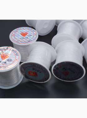 水晶线无弹力鱼线DIY饰品配件编织串珠绳缠绕戒指线透明塑料丝线