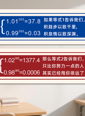 学生励志标语墙贴班级教室文化墙