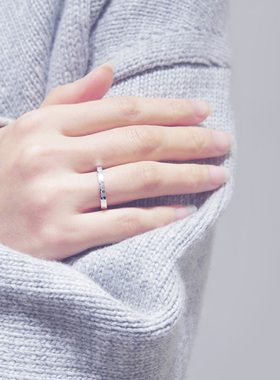寻jewelryforever戒指叶脉S925