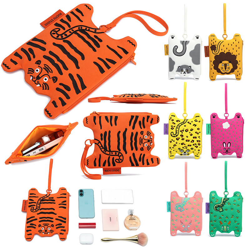 RUOYUSTUDIO若愚工坊原创设计杂物整理化妆品收纳包拉链袋手拿包,淘宝优惠券,粉丝福利购,淘宝优惠卷