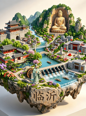 临沂文创金属冰箱贴旅游纪念品