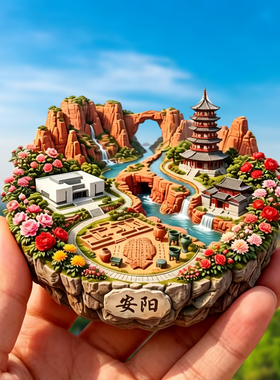 安阳金属冰箱贴旅游纪念品